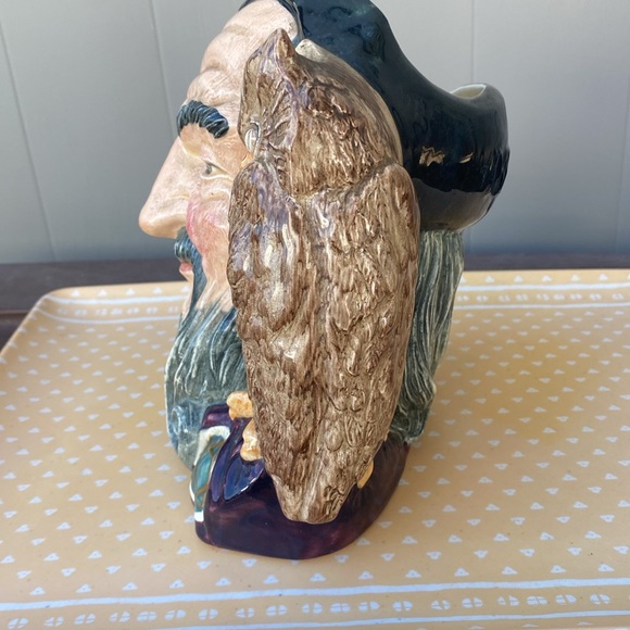 Royal Doulton Large Character Toby Jug Merlin D6529 Made in England 1959 20 oz. - Picture 3 of 8